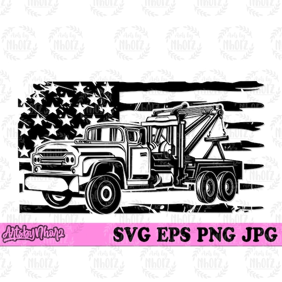 US Tow Truck Svg US Towing Svg US Towing Truck Svg Tow | Etsy