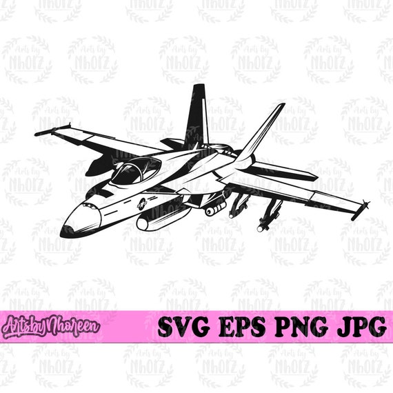 Fighter Jet svg Air Force Pilot Cut File Air Strikes Mazelen - Etsy