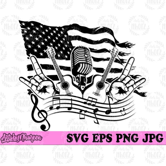 US Musician Rockers Jpeg Svg, Rock Band T-shirt Design Png, Music
