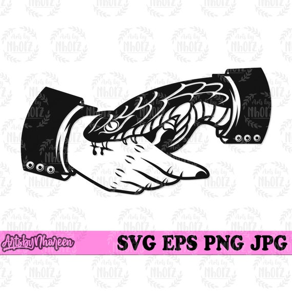 Snake Bite Hand Svg Venom Bitten Clipart Poison Stencil - Etsy