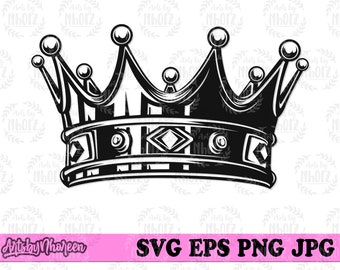 Crown svg, For King Clipart, Prince Stencil, Hipster Get Up dxf, Gangster Royal Blood Cut File, King of OG T-shirt Design png, Bling Life