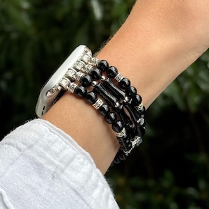 Agate Boho Apple Watch Band 38mm 40mm 41mm 42mm 44mm 45mm 49mm, Beaded iWatch Strap for Women, Bohemian Bracelet for series 3 4 5 6 7 8 9 10