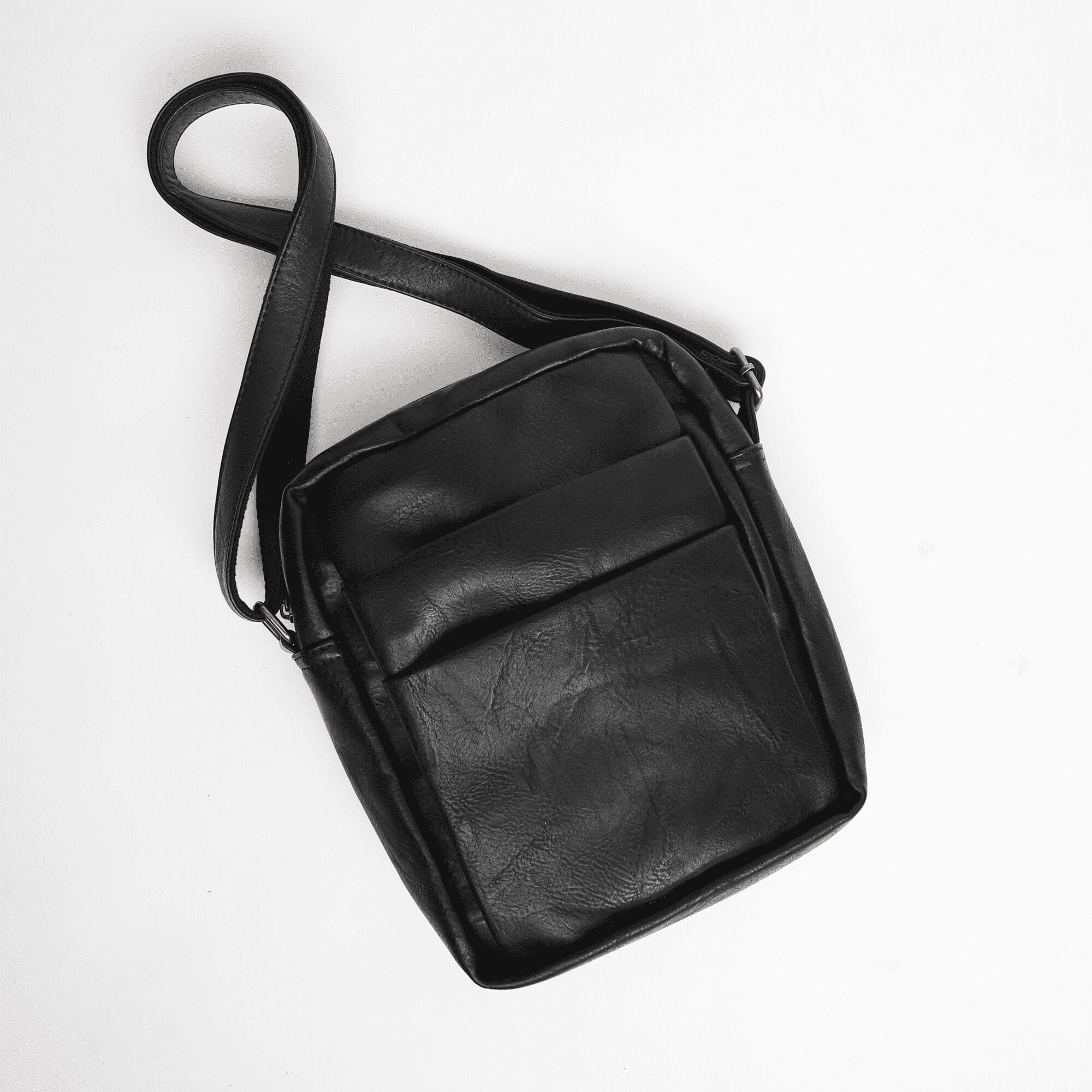 faux leather crossbody bag