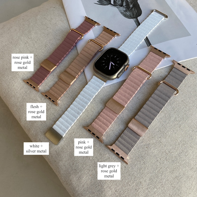 Vegan Leather Apple Watch Band 38mm 40mm 41mm 42mm 44mm 45mm Etsy Canada