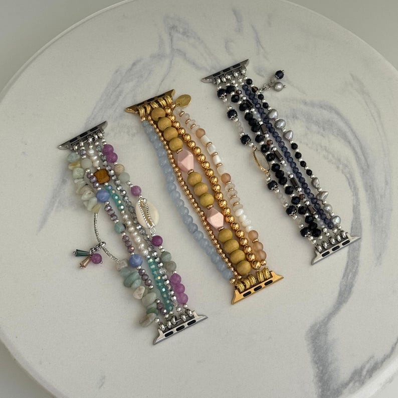 Boho Apple Watch Band 38mm 40mm 41mm 42mm 44mm 45mm 49mm, Bohemian Beaded iWatch Strap for Women, Bracelet for series 3 4 5 6 7 8 9 10 Ultra