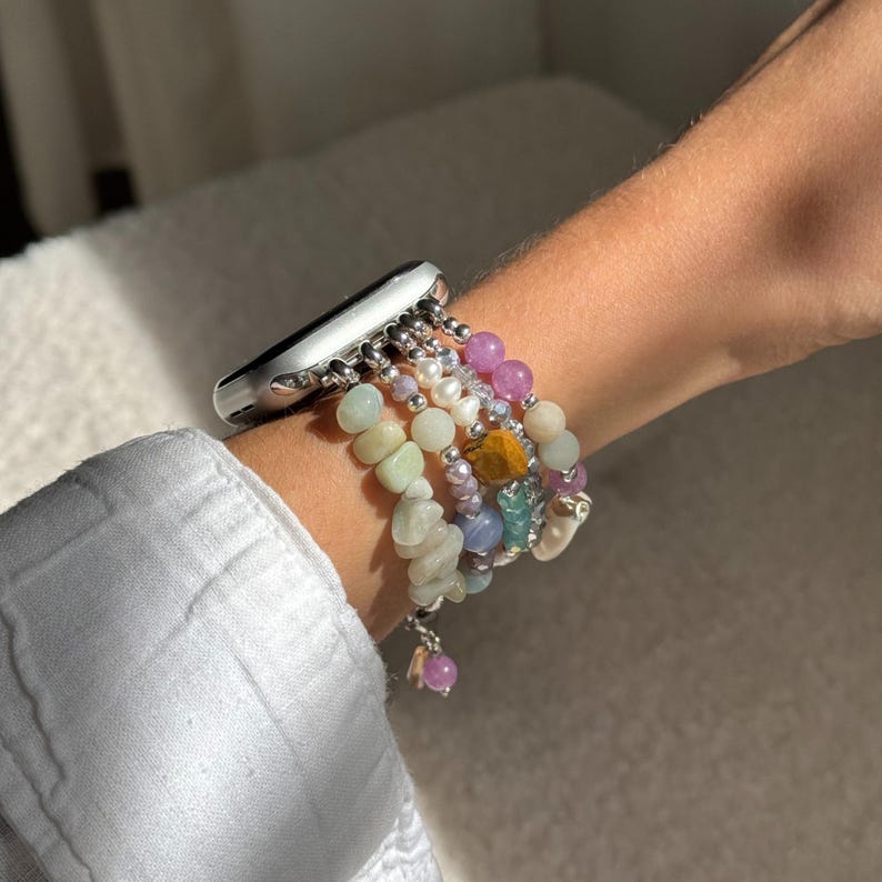 Boho Apple Watch Band 38mm 40mm 41mm 42mm 44mm 45mm 49mm, Bohemian Beaded iWatch Strap for Women, Bracelet for series 3 4 5 6 7 8 9 10 Ultra