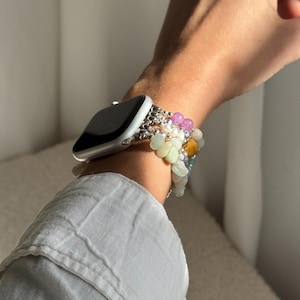 Boho Apple Watch Band 38mm 40mm 41mm 42mm 44mm 45mm 49mm, Bohemian Beaded iWatch Strap for Women, Bracelet for series 3 4 5 6 7 8 9 10 Ultra