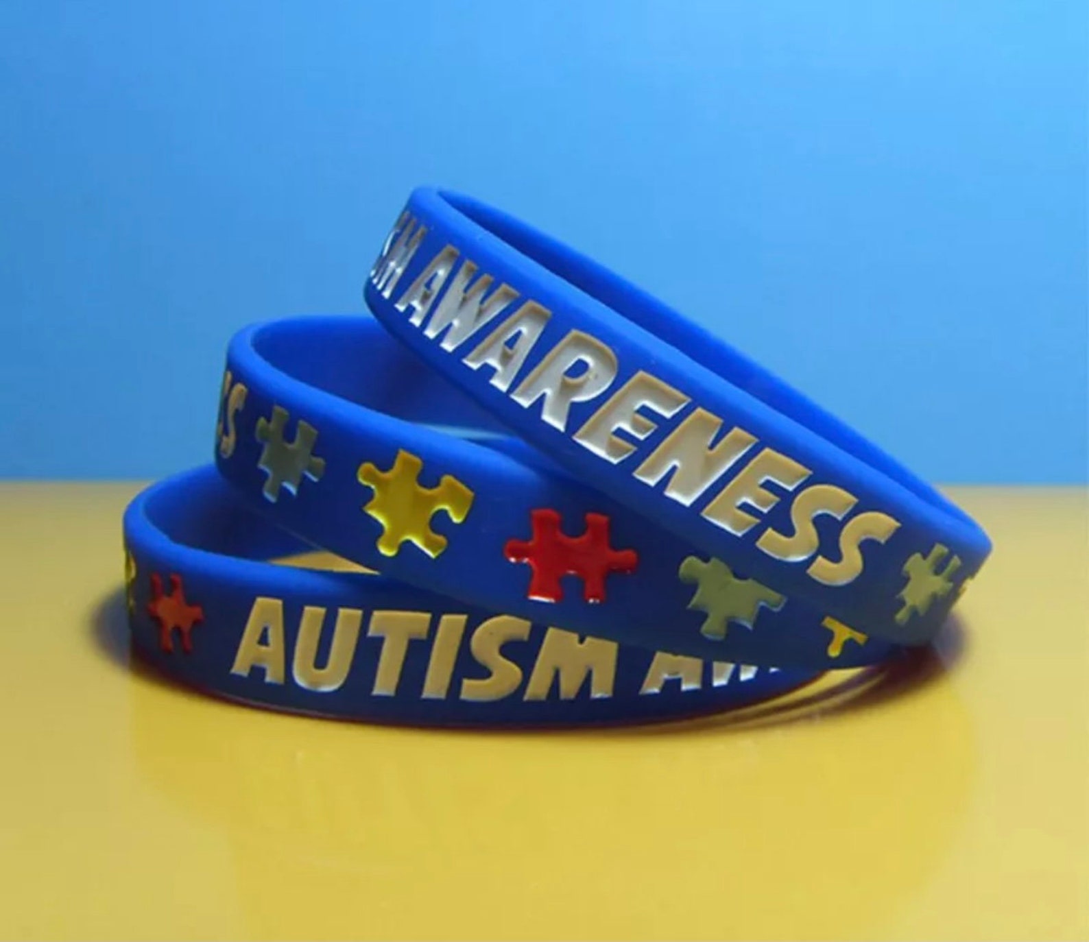 I have Autism Silicone Bracelet. 3 pack I have Etsy