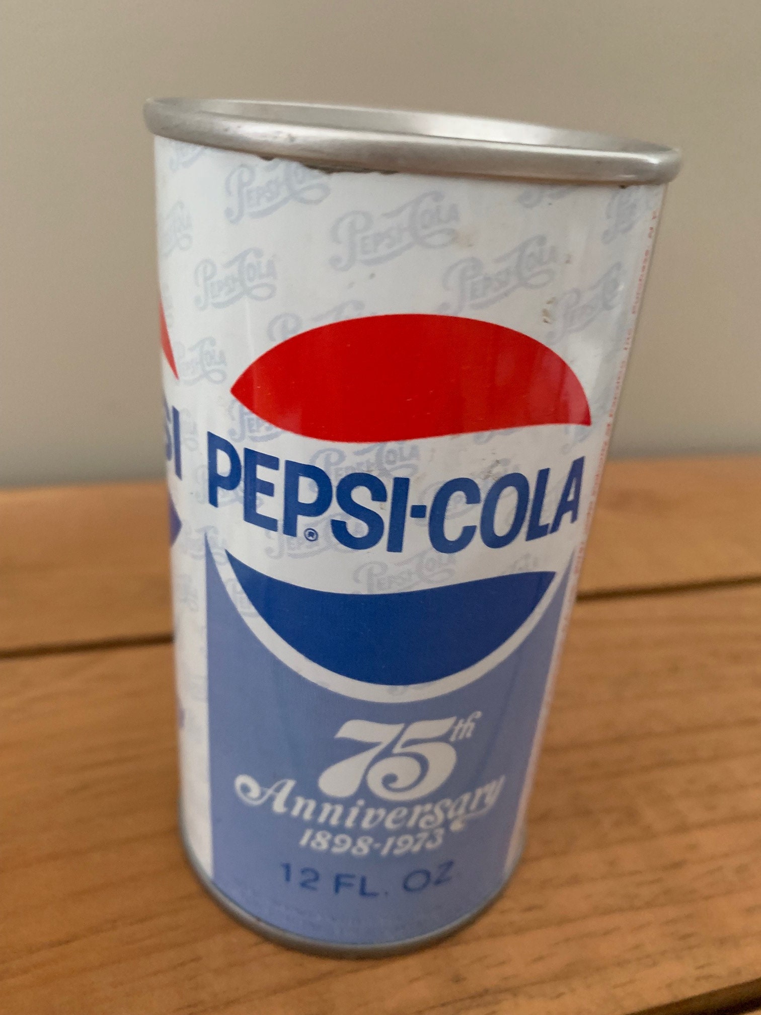 1973 75th Anniversary Pepsi Can With Original Pull Tab in Pristine