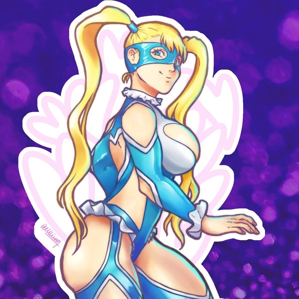 R. Mika Street Fighter Sticker