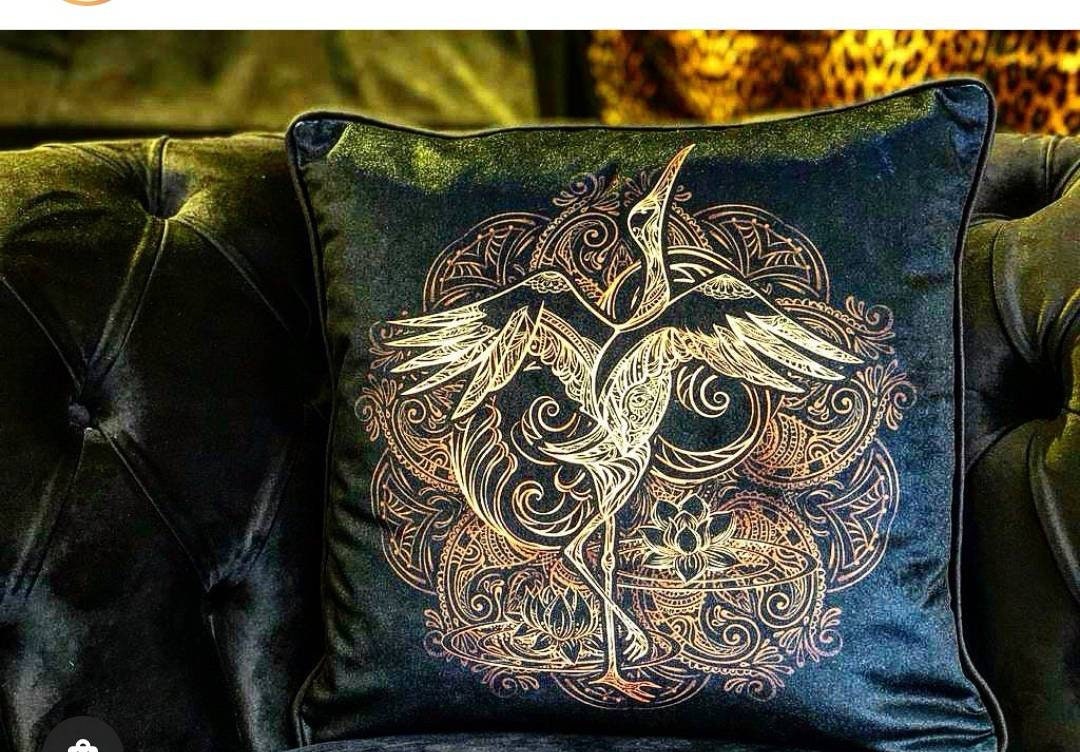 Housse de Coussin avec Thème Oiseaux
