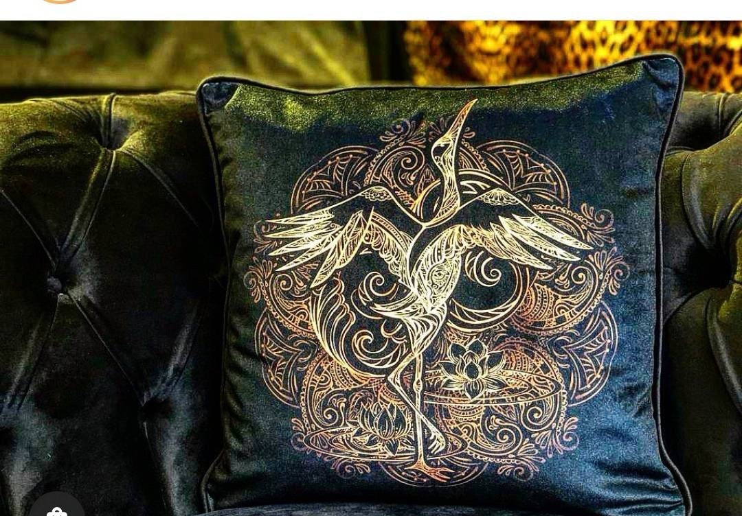 Housse de Coussin avec Thème Oiseaux