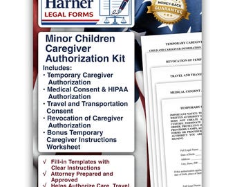 Minor Children Caregiver Authorization Kit – Digital Download