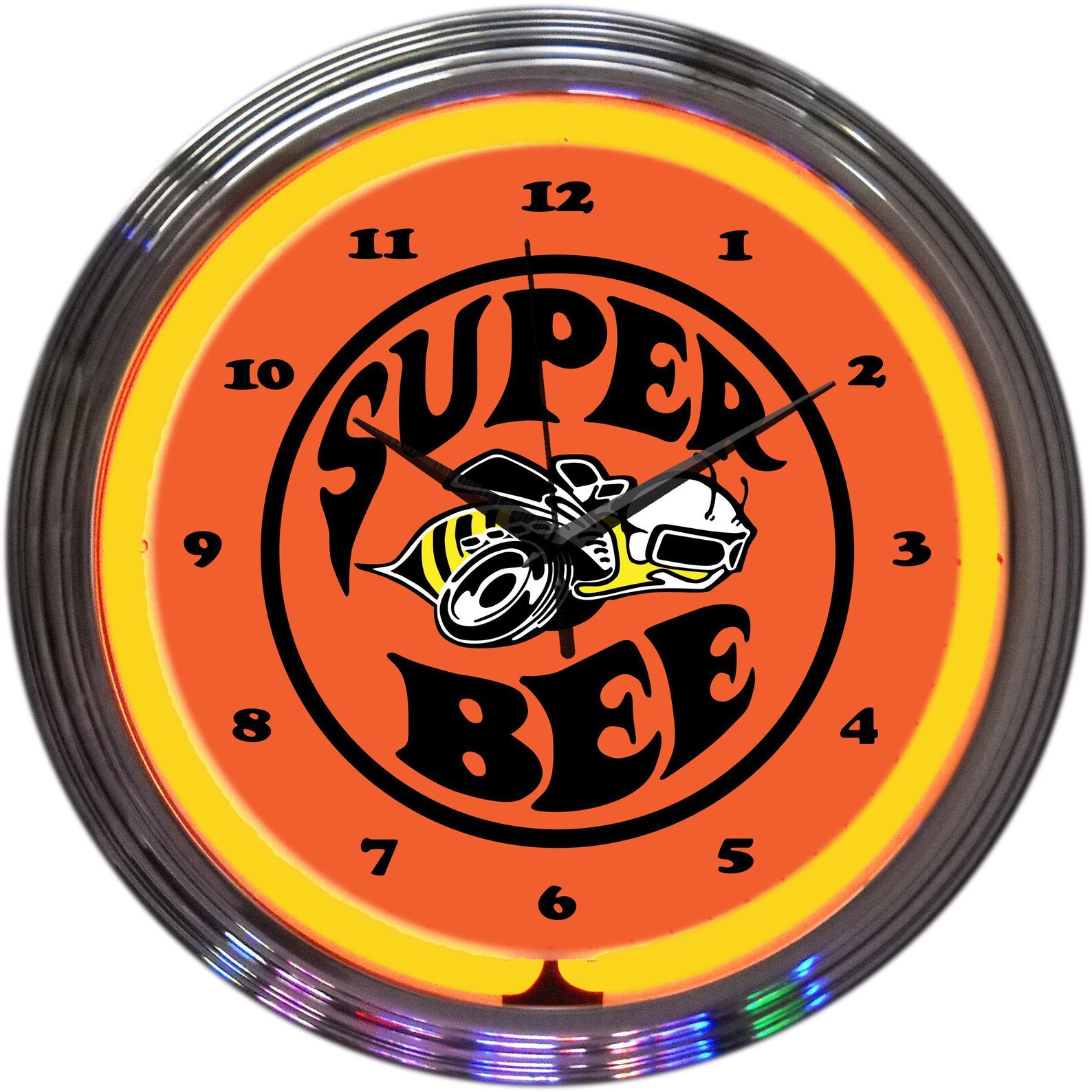 Super Bee Neon Clock Etsy