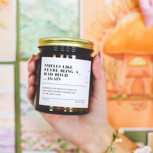 Feyre is a Bad Bitch Candle, ACOTAR Fan Gift, A Court of Thorns and Roses Merch, Bookish Candle, Book Lover Gift, ACOSF, ACOMAF
