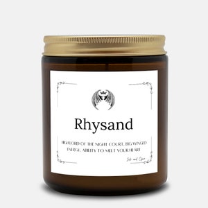Rhysand Candle, ACOTAR Merch,  A Court Of Thorns And Roses Merch, Acotar Candle, Acotar Decor