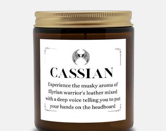 Smells Like Cassian Candle, ACOTAR Gift, A Court Of Thorns and Roses Merch, Acosf, Cassian Acotar, Bookish Candle