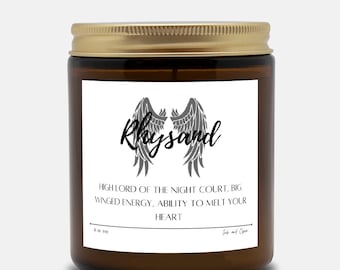 Rhysand Candle, ACOTAR Fan Gift, A Court Of Thorns And Roses Merch, ACOTAR Smut, Bookish Candle Gift, Book Lover Candle, ACOMAF Fan Gift
