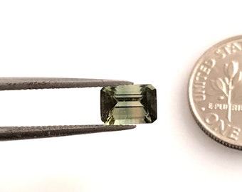7x5mm Natural Watermelon Tourmaline Octagon, Octagon Cut Tourmaline, Bi-Color Tourmaline Cut, Bio Tourmaline, Jewelry making gemstone