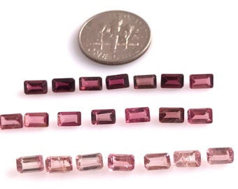 5x3MM Natural Rubellite Tourmaline Octagon ,Pink Tourmaline Faceted Octagon Cut Gemstone, For Jewelry Making, Price per Piece