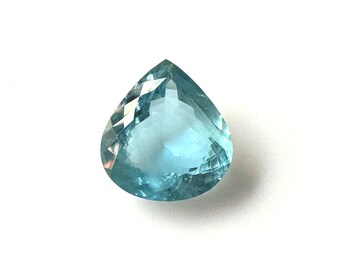 25mm Natural Aquamarine Faceted Heartshape ,Natural Aquamarine Faceted Heart ,39.05carat Loose Gemstone for Jewelry Making