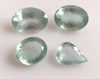 Natural Milky Aquamarine Cut ,Natural Moss Aquamarine Faceted Oval ,Pear Loose Gemstone For Jewelry Making ,Price Per Piece