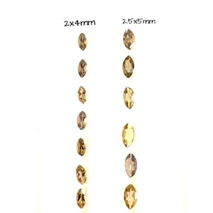 2x4mm / 2.5x5mm Natural Unheated Tanzanite Faceted Marquise Gemstone For Jewelry Making , Price per Piece