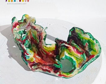 Brooch, Floral Brooch, PET Plastic, Designer Jewelry, Sustainable Jewelry, Slow Fashion, Gifts, Birthday, Recycling, Empowerment, Green