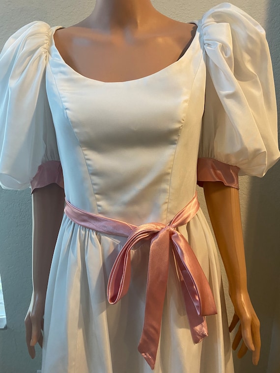 80’s White and Pink Barbie Dress