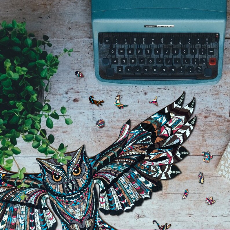 Wooden Jigsaw Puzzle XL 271 Piece (50x26cm) – Owl Wooden Jigsaw for ...