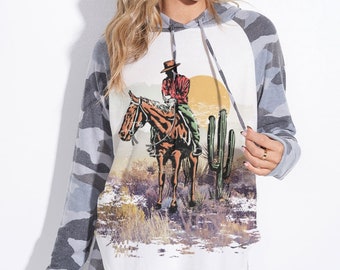 Desert print Camo hoodie lounge wear set