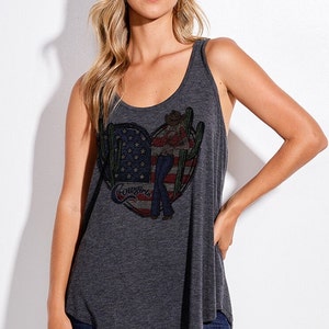American heart cowgirl tank top