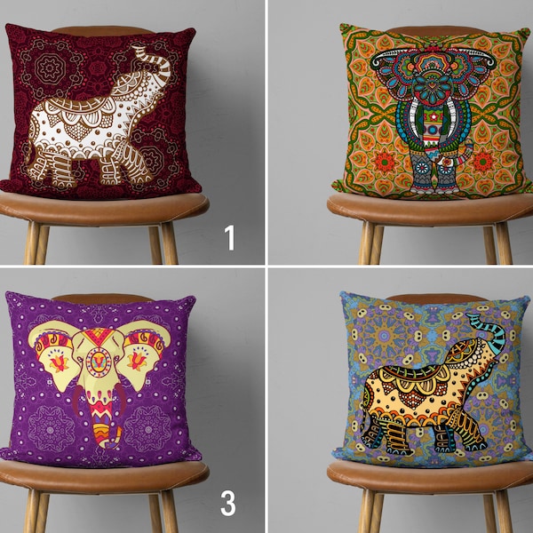 Elephant Pillow Etsy