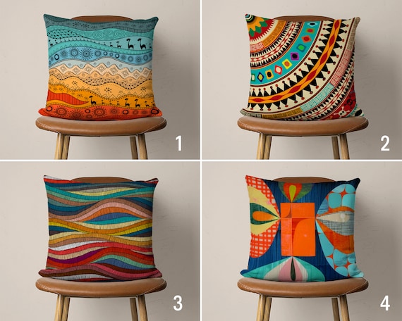 Vibrant Multicolor Acrylic Polyester Pillows: Stylish Comfort for