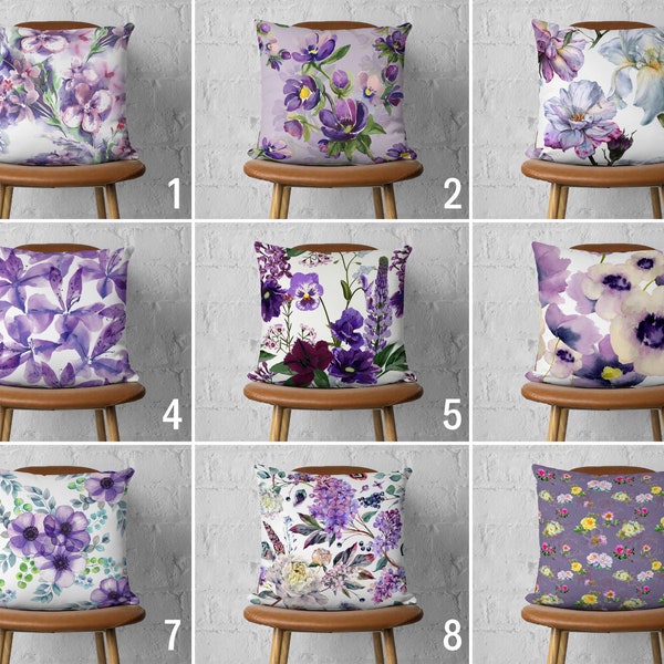 Lilac Pillow Cover Etsy
