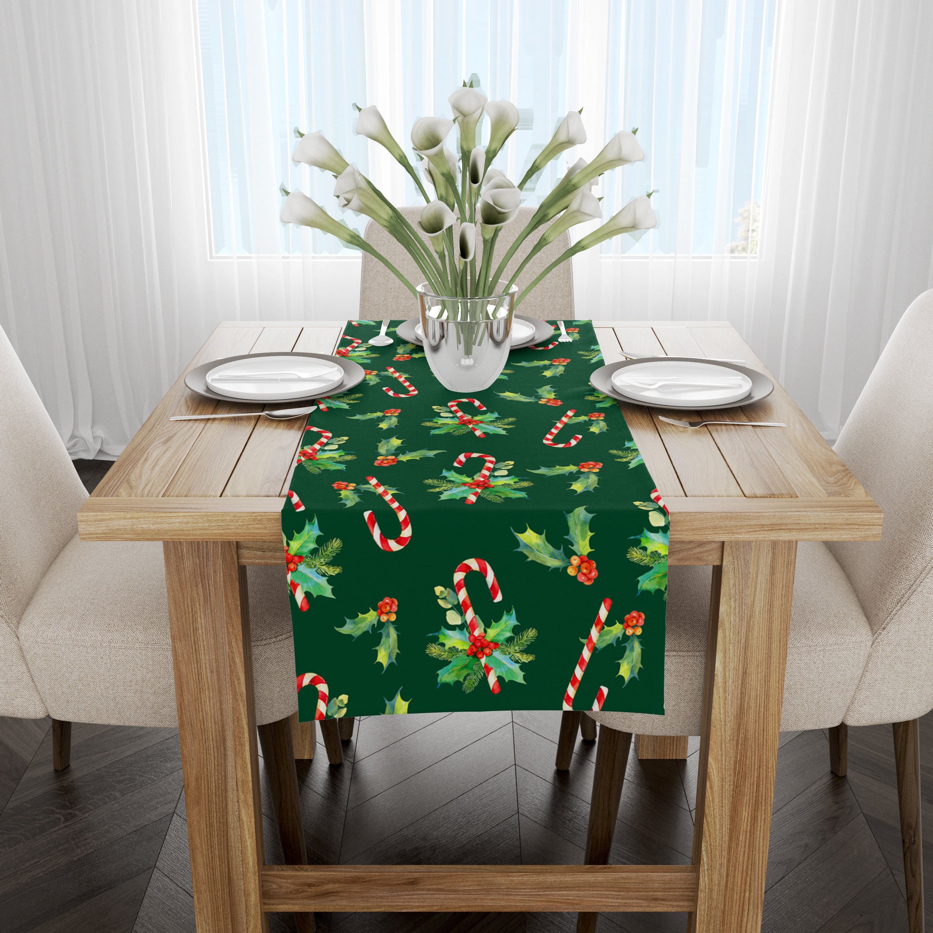 Chemin De Table De Noël, Nappe À Carreaux 33X180Cm Nappe De