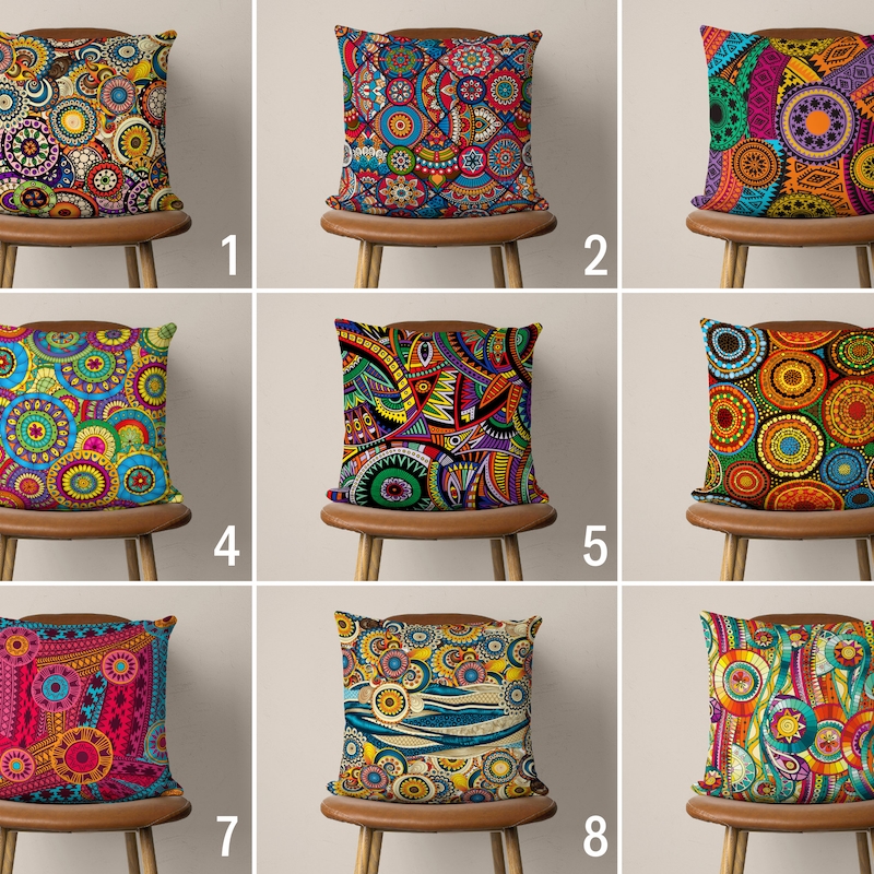 Curated visual reference: Eclectic Throw Pillow Photo Inspiration