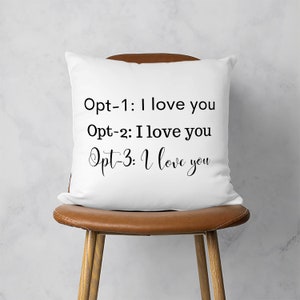 Your Text Here Pillow Cover, Custom Cushion Cover, Personalized Quote Pillow Case, Customized Gift, Design Create Your Own Pillow, Any Size