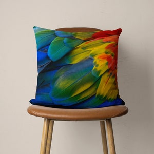 Abstract Colorful Pillow Case, Rainbow Cushion Cover, Bright Vivid Multi-colored Pillow Cover, Farmhouse Decor, Any Size Pillow, Only Cover 2