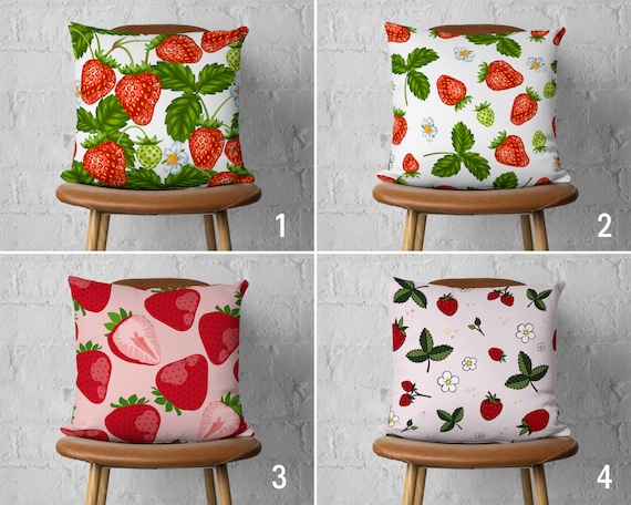 Summer Pillow Covers 18x18 Set Of 4 Farmhouse Throw Pillows Summer