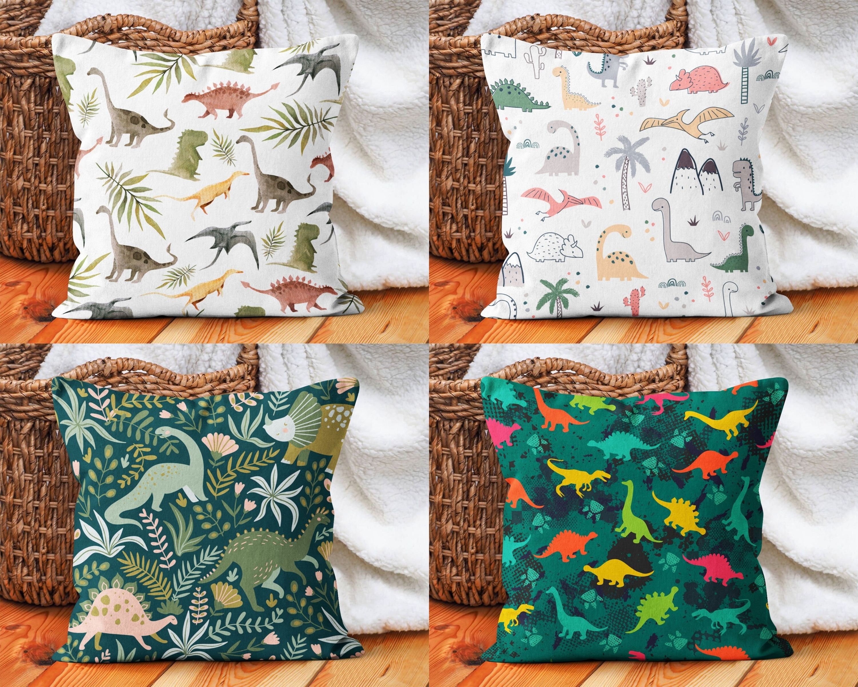 Dinosaur cushion cover sales