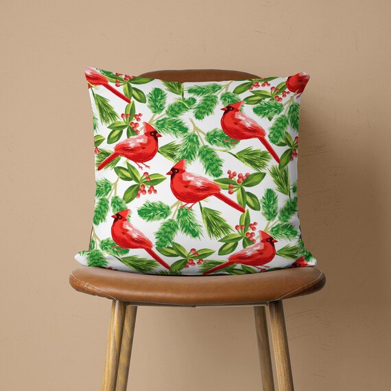 Red cardinal pillows sale