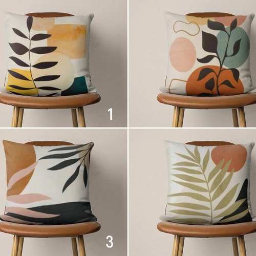 Abstract Green Boho Pillow Covers Bohemian Cushion Cover Etsy