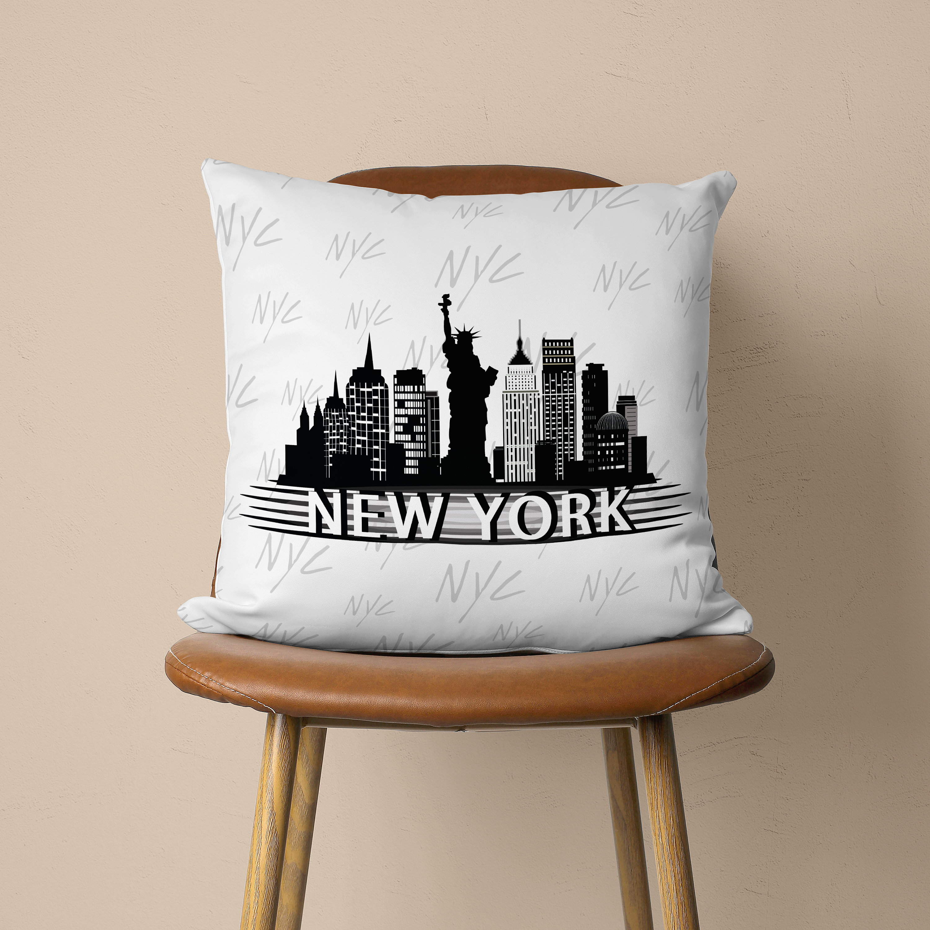 City Pillow Cover, Town Cushion Cover, Paris New York London