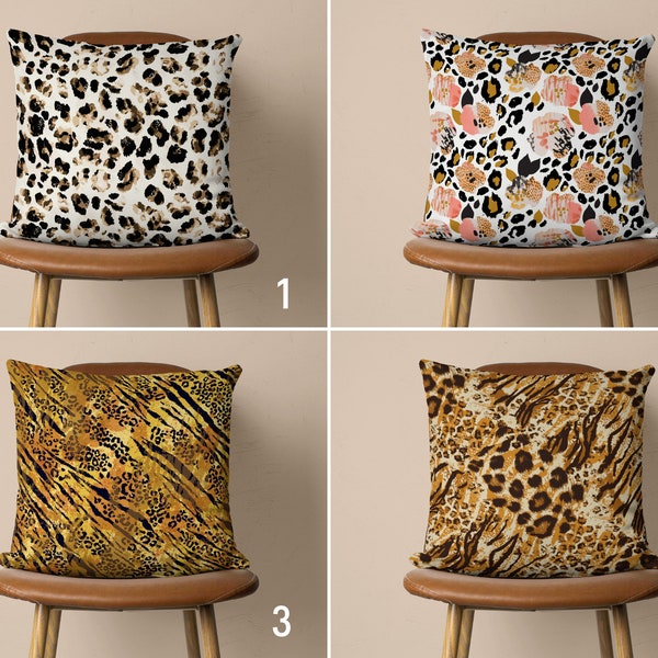 Animal Print Pillow Etsy