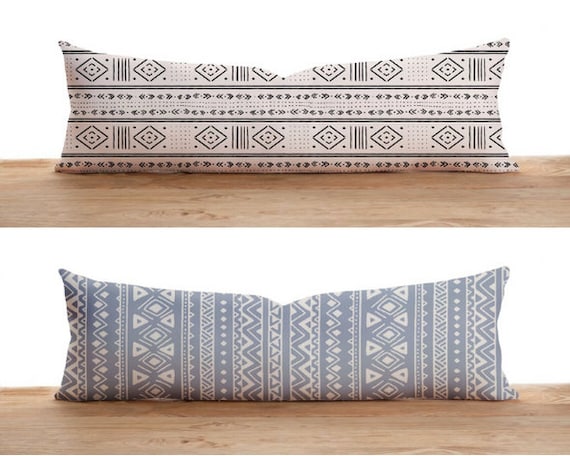 Aztec Pattern Lumbar Pillow Cover Tribal Bolster Pillow Case Ethnic Long Pillowcase Any Size Pillow Custom Pillow Cover 12x20 16x24 Etsy Ireland