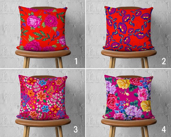 HSINYA Set of 4 18x18 Teal Throw Pillow Covers Fashion Soft Velvet Couch Bed Decorative Pillow Covers Pink Flower Perfume Words Eyelash Cute Accent