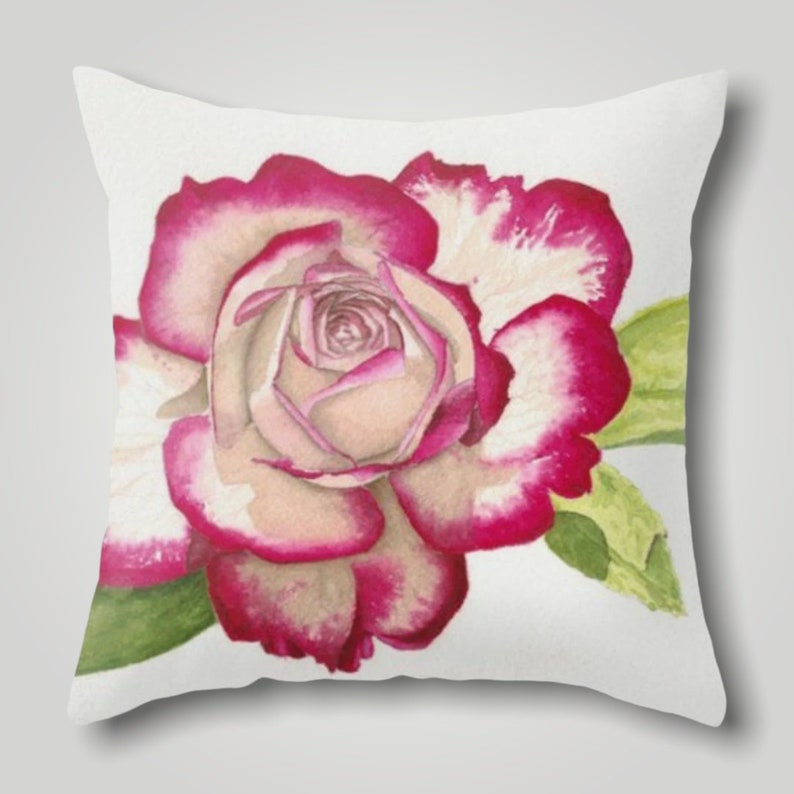 Pink Flowers Pillow Cover Floral Pillow Case Pink Spring Etsy