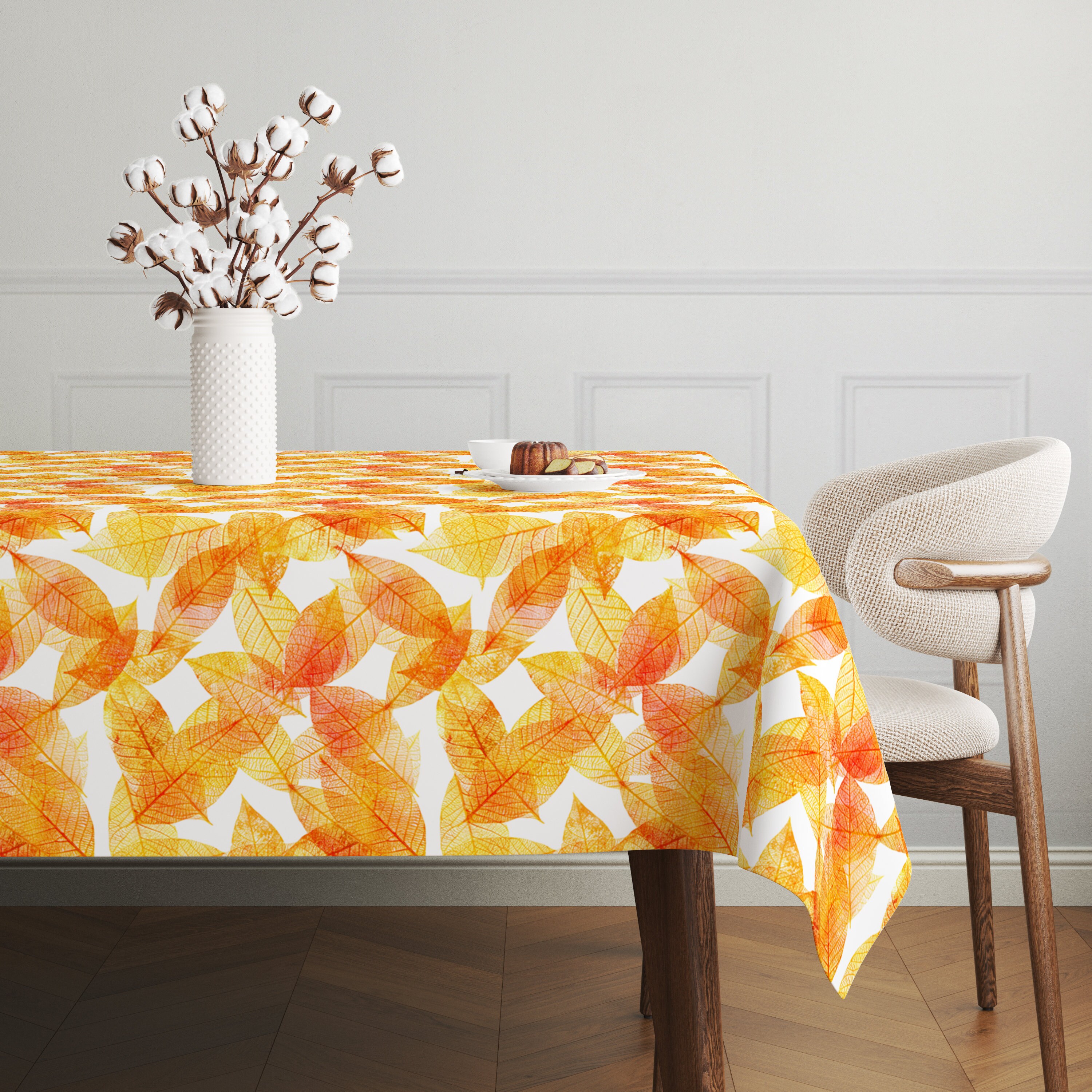 20 Tovaglie In Plastica Usa E Getta Jinei – Colori Autunnali Arancione, Giallo, Marrone – 137x274 Cm – Per Feste Del Ringraziamento E Compleanni