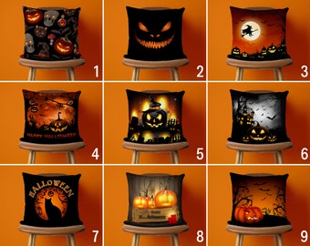 Halloween-Kissenbezug, Halloween-Kissenbezug, geschnitzter Kürbiskissenbezug, Halloween-Nachtkissenbezug, Halloween-Geschenk, Jack O Lantern, Halloween-Kissenbezug